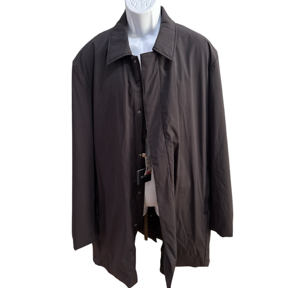 NWT Keneth Cole Awareness Modern Fit Fall‎ Winter Trench Coat Men’s XXL BLACK